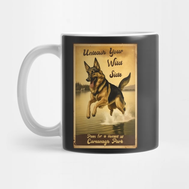 Vintage German Shepherd Design by RichieDuprey